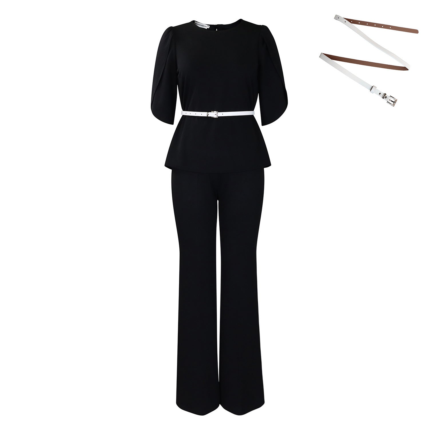 Top Wide Leg Pants Two-piece Set European And American Suit