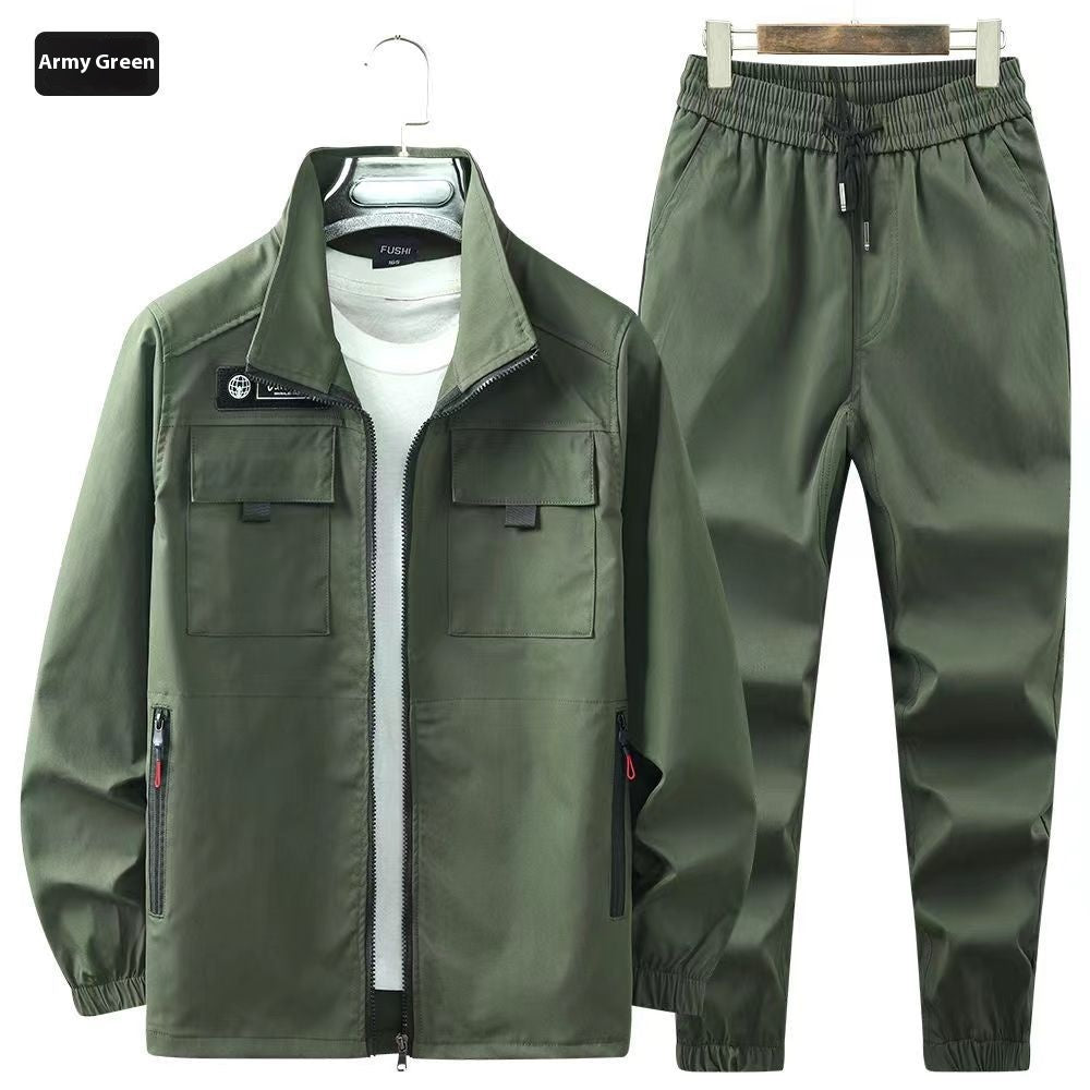 Workwear Men's Elastic Outdoor Leisure Suit Workwear Wear-resistant